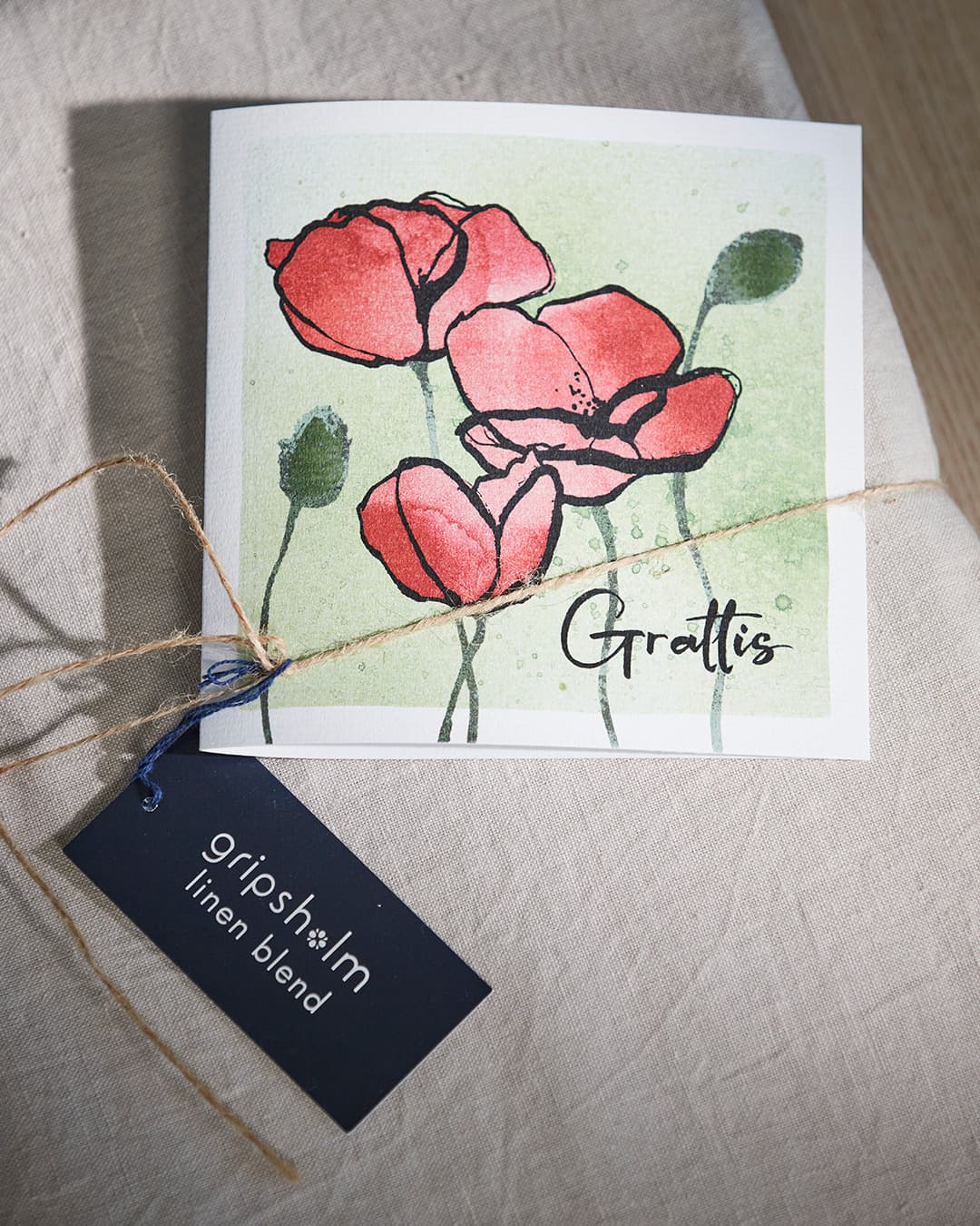 GRIPSHOM GRATULATIONSKORT GRATTISKORT